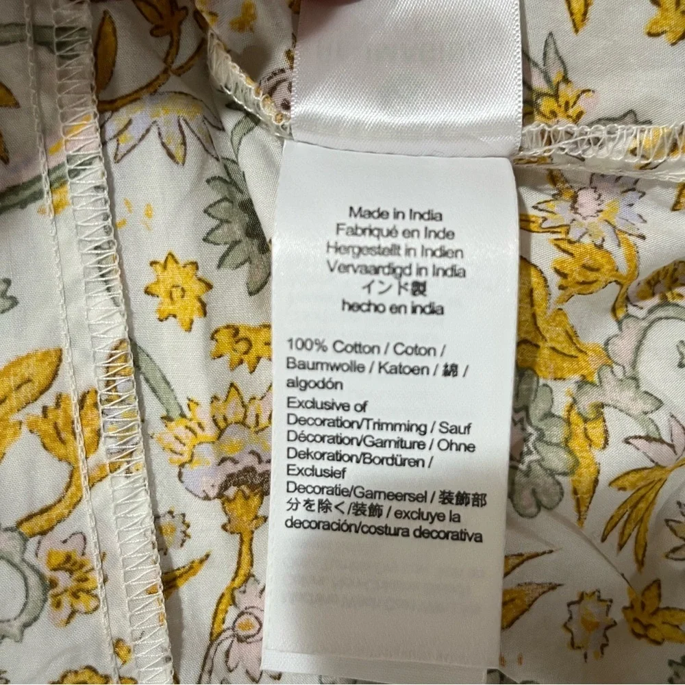 J CREW IVORY FLORAL FORD DRESS SZ 4